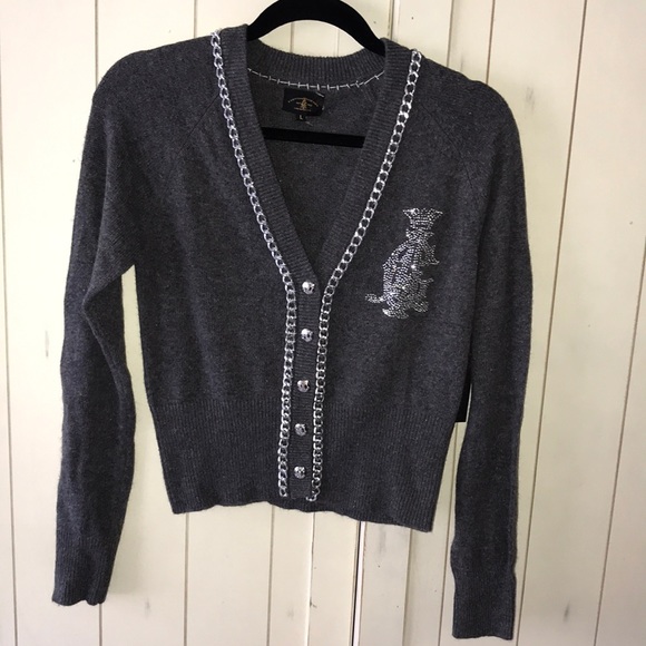 FINAL 💜 NWT Christian Audigier Sweater - Picture 2 of 12